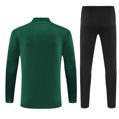 25/26 AC Milan Training Green Kids Size Tracksuit from FootballPrestige.com - Premium Football Kits