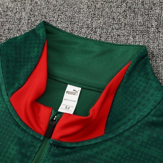 25/26 AC Milan Training Green Tracksuit from FootballPrestige.com - Premium Football Kits