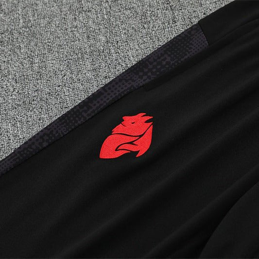 25/26 AC Milan Training Red Kids Size Tracksuit from FootballPrestige.com - Premium Football Kits