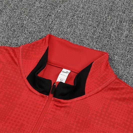 25/26 AC Milan Training Red Tracksuit from FootballPrestige.com - Premium Football Kits