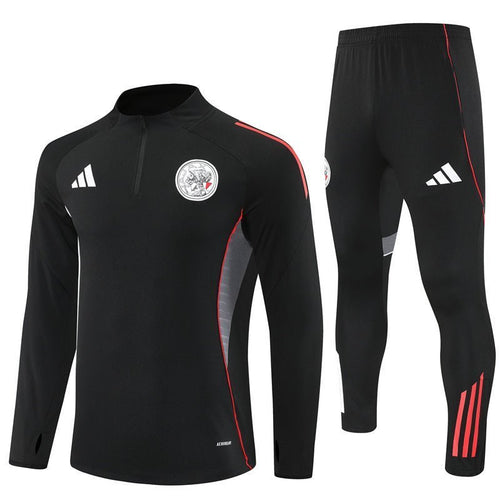 25/26 Ajax Amsterdam Training Black Kids Size Tracksuit from FootballPrestige.com - Premium Football Kits