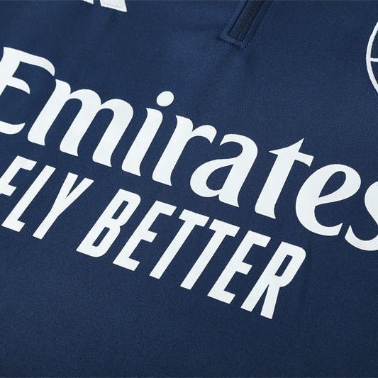 25/26 Arsenal Training Blue Kids Size Tracksuit from FootballPrestige.com - Premium Football Kits