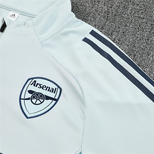 25/26 Arsenal Training White Kids Size Tracksuit from FootballPrestige.com - Premium Football Kits