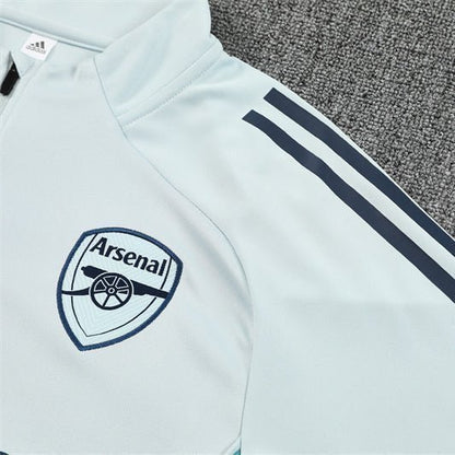 25/26 Arsenal Training White Kids Size Tracksuit from FootballPrestige.com - Premium Football Kits