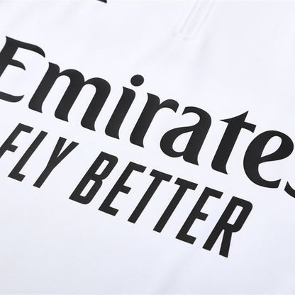 25/26 Arsenal White/Red Kids Size Tracksuit from FootballPrestige.com - Premium Football Kits