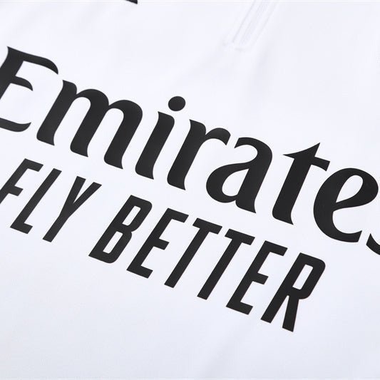 25/26 Arsenal White/Red Tracksuit from FootballPrestige.com - Premium Football Kits