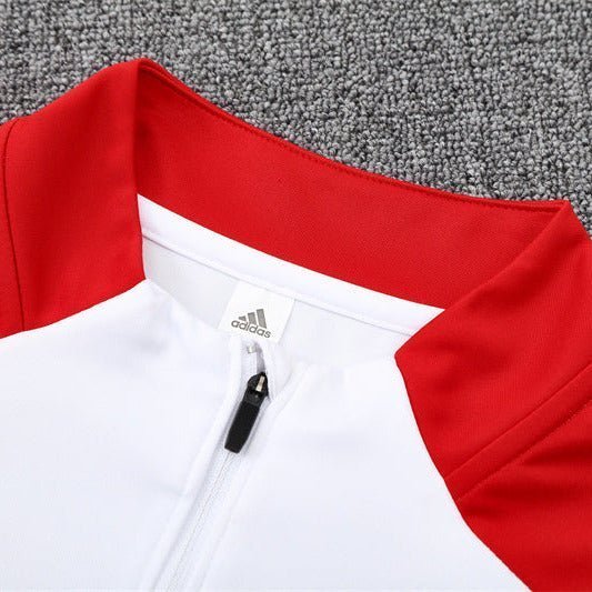 25/26 Arsenal White/Red Tracksuit from FootballPrestige.com - Premium Football Kits