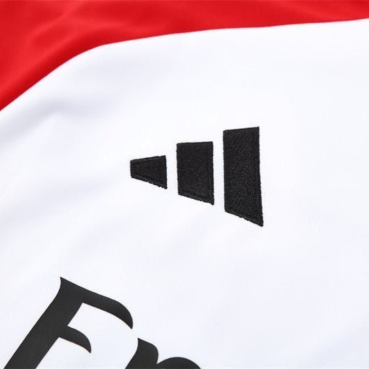 25/26 Arsenal White/Red Tracksuit from FootballPrestige.com - Premium Football Kits