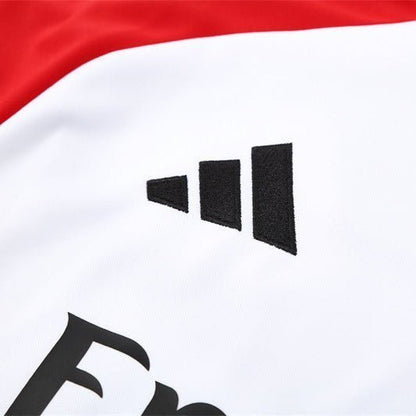 25/26 Arsenal White/Red Tracksuit from FootballPrestige.com - Premium Football Kits