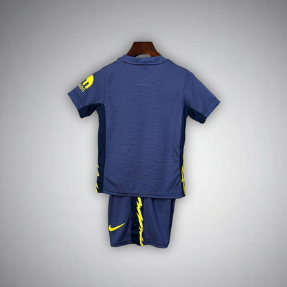 25/26 Atletico Madrid Away Kids Size Kit from FootballPrestige.com - Premium Football Kits