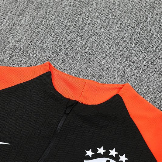 25/26 Brazil Training Black Kids Size Tracksuit from FootballPrestige.com - Premium Football Kits