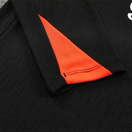 25/26 Brazil Training Black Tracksuit from FootballPrestige.com - Premium Football Kits