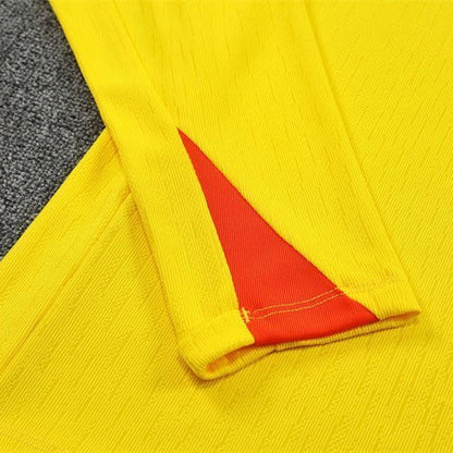 25/26 Brazil Training Yellow Kids Size Tracksuit from FootballPrestige.com - Premium Football Kits