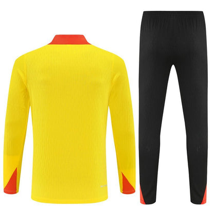 25/26 Brazil Training Yellow Tracksuit from FootballPrestige.com - Premium Football Kits