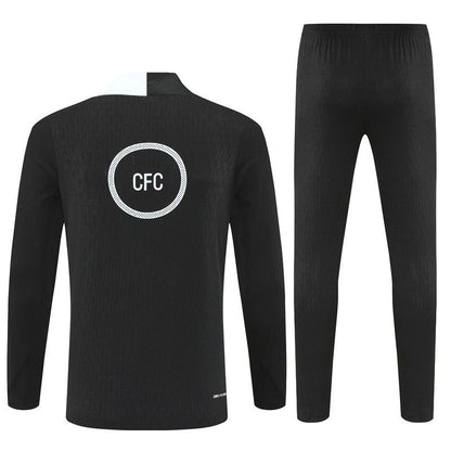 25/26 Chelsea Black Tracksuit from FootballPrestige.com - Premium Football Kits