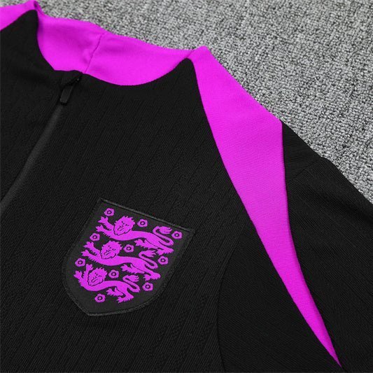 25/26 England Training Black Tracksuit from FootballPrestige.com - Premium Football Kits