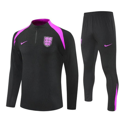 25/26 England Training Black Tracksuit from FootballPrestige.com - Premium Football Kits