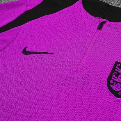 25/26 England Training Purple Tracksuit from FootballPrestige.com - Premium Football Kits