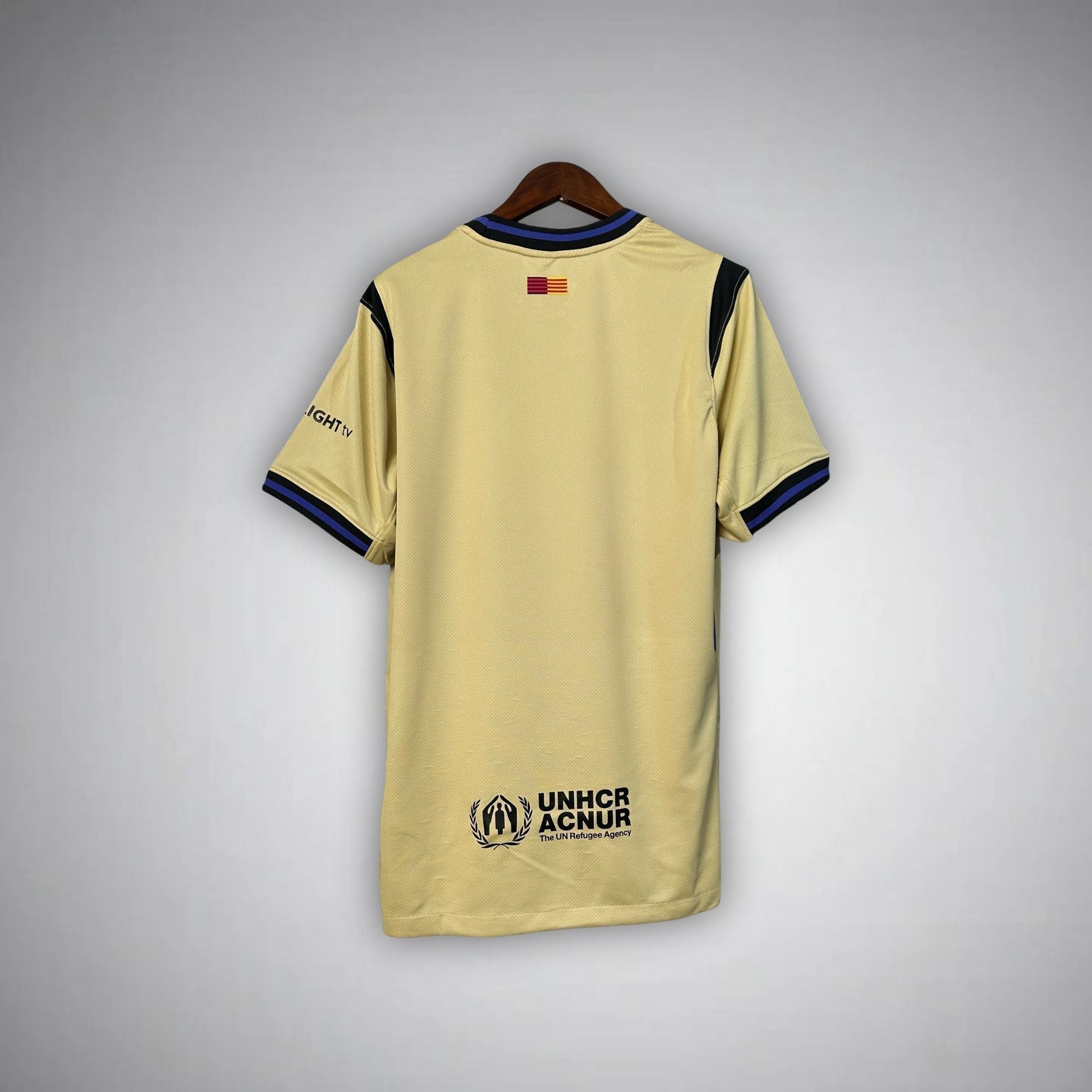 25/26 FC Barcelona Away Kit from FootballPrestige.com - Premium Football Kits