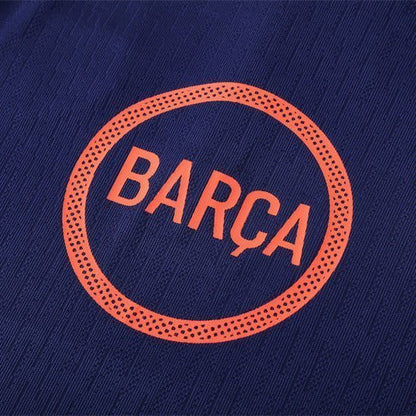 25/26 FC Barcelona Training Blue/Orange Kids Size Tracksuit from FootballPrestige.com - Premium Football Kits