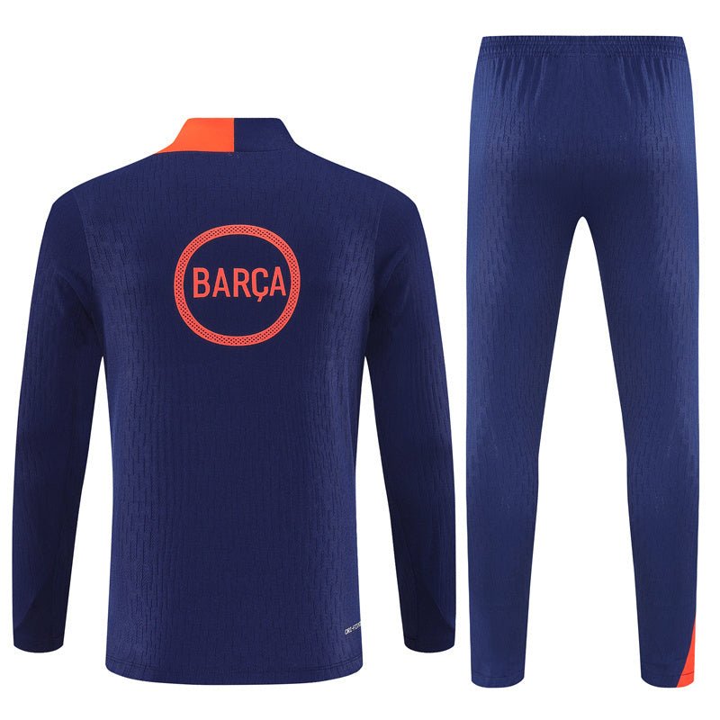 25/26 FC Barcelona Training Blue/Orange Kids Size Tracksuit from FootballPrestige.com - Premium Football Kits