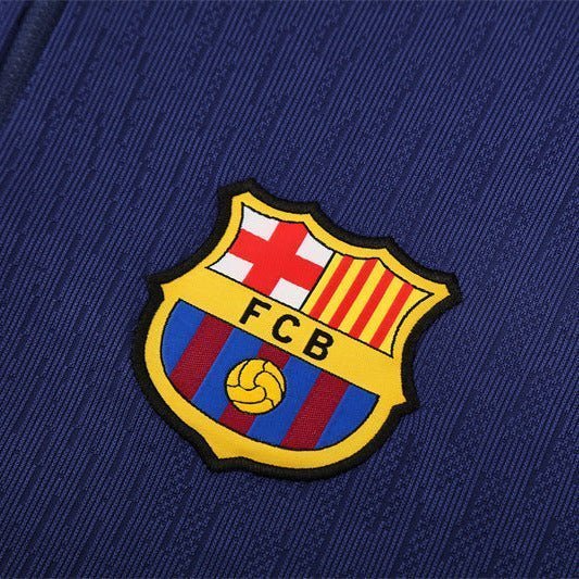 25/26 FC Barcelona Training Blue/Purple Kids Size Tracksuit from FootballPrestige.com - Premium Football Kits