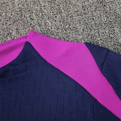 25/26 FC Barcelona Training Blue/Purple Kids Size Tracksuit from FootballPrestige.com - Premium Football Kits