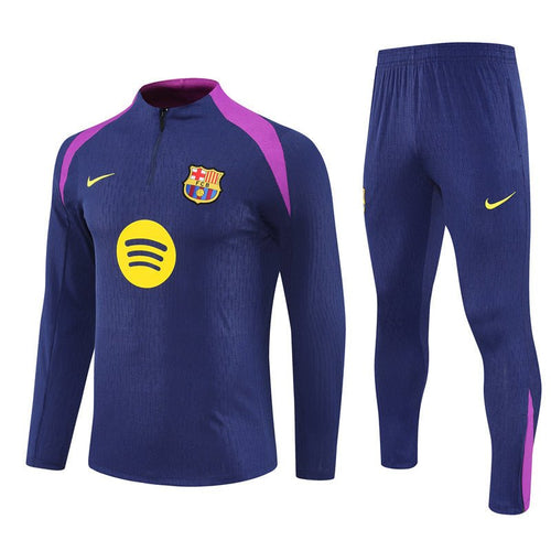 25/26 FC Barcelona Training Blue/Purple Tracksuit from FootballPrestige.com - Premium Football Kits