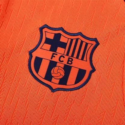 25/26 FC Barcelona Training Orange/Blue Kids Size Tracksuit from FootballPrestige.com - Premium Football Kits