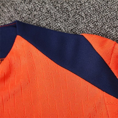 25/26 FC Barcelona Training Orange/Blue Tracksuit from FootballPrestige.com - Premium Football Kits