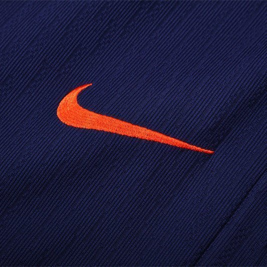 25/26 FC Barcelona Training Orange/Blue Tracksuit from FootballPrestige.com - Premium Football Kits
