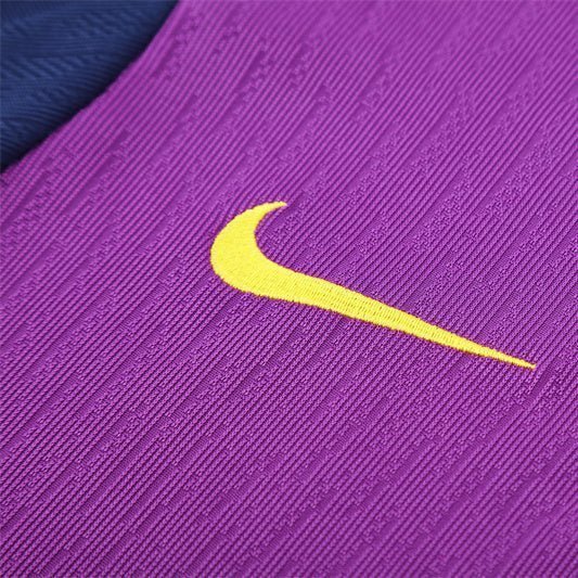 25/26 FC Barcelona Training Purple/Blue Kids Size Tracksuit from FootballPrestige.com - Premium Football Kits