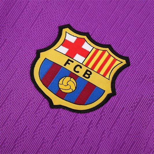 25/26 FC Barcelona Training Purple/Blue Kids Size Tracksuit from FootballPrestige.com - Premium Football Kits