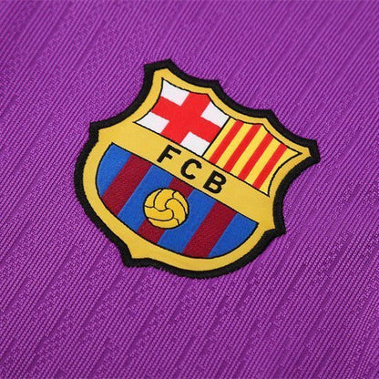 25/26 FC Barcelona Training Purple/Blue Tracksuit from FootballPrestige.com - Premium Football Kits