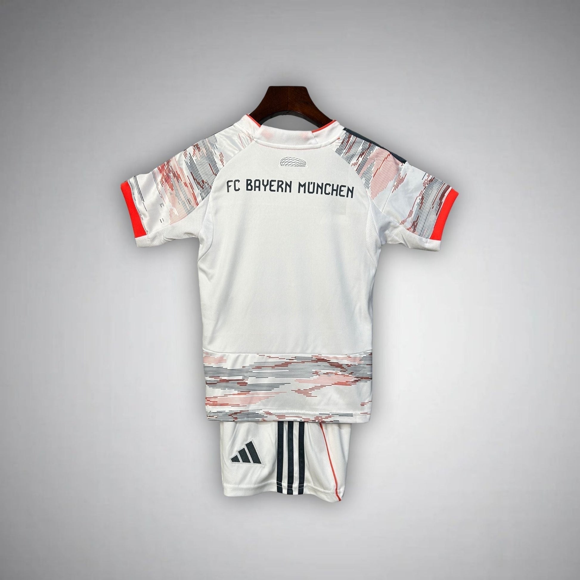 25/26 FC Bayern Away Kids Size Kit from FootballPrestige.com - Premium Football Kits