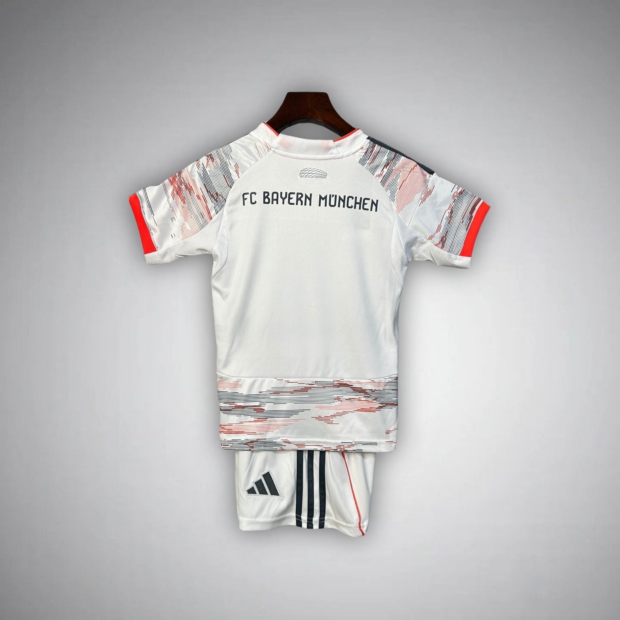 25/26 FC Bayern Away Kids Size Kit from FootballPrestige.com - Premium Football Kits