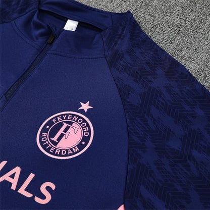 25/26 Feyenoord Training Blue Kids Size Tracksuit from FootballPrestige.com - Premium Football Kits