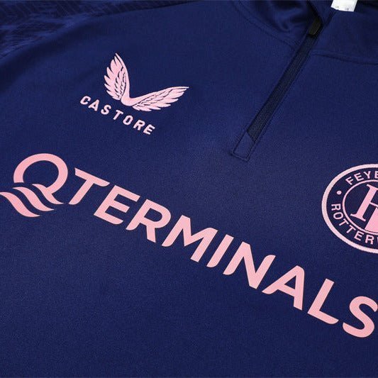25/26 Feyenoord Training Blue Tracksuit from FootballPrestige.com - Premium Football Kits