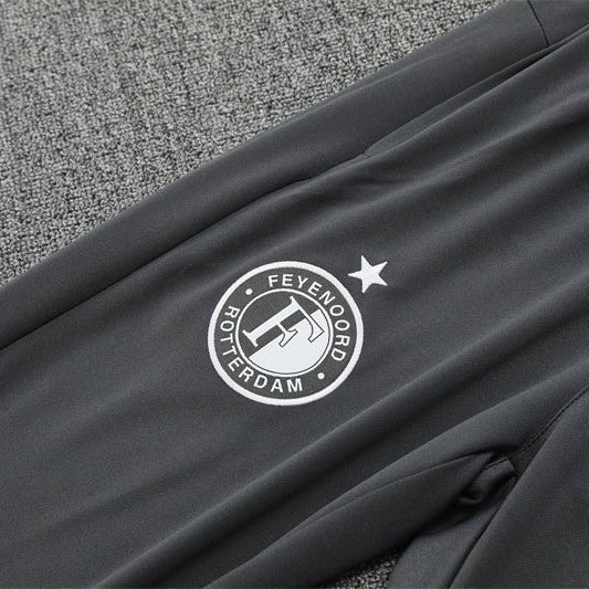 25/26 Feyenoord Training Grey Kids Size Tracksuit from FootballPrestige.com - Premium Football Kits