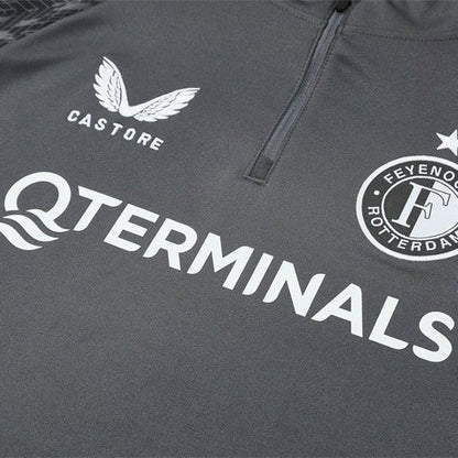 25/26 Feyenoord Training Grey Tracksuit from FootballPrestige.com - Premium Football Kits