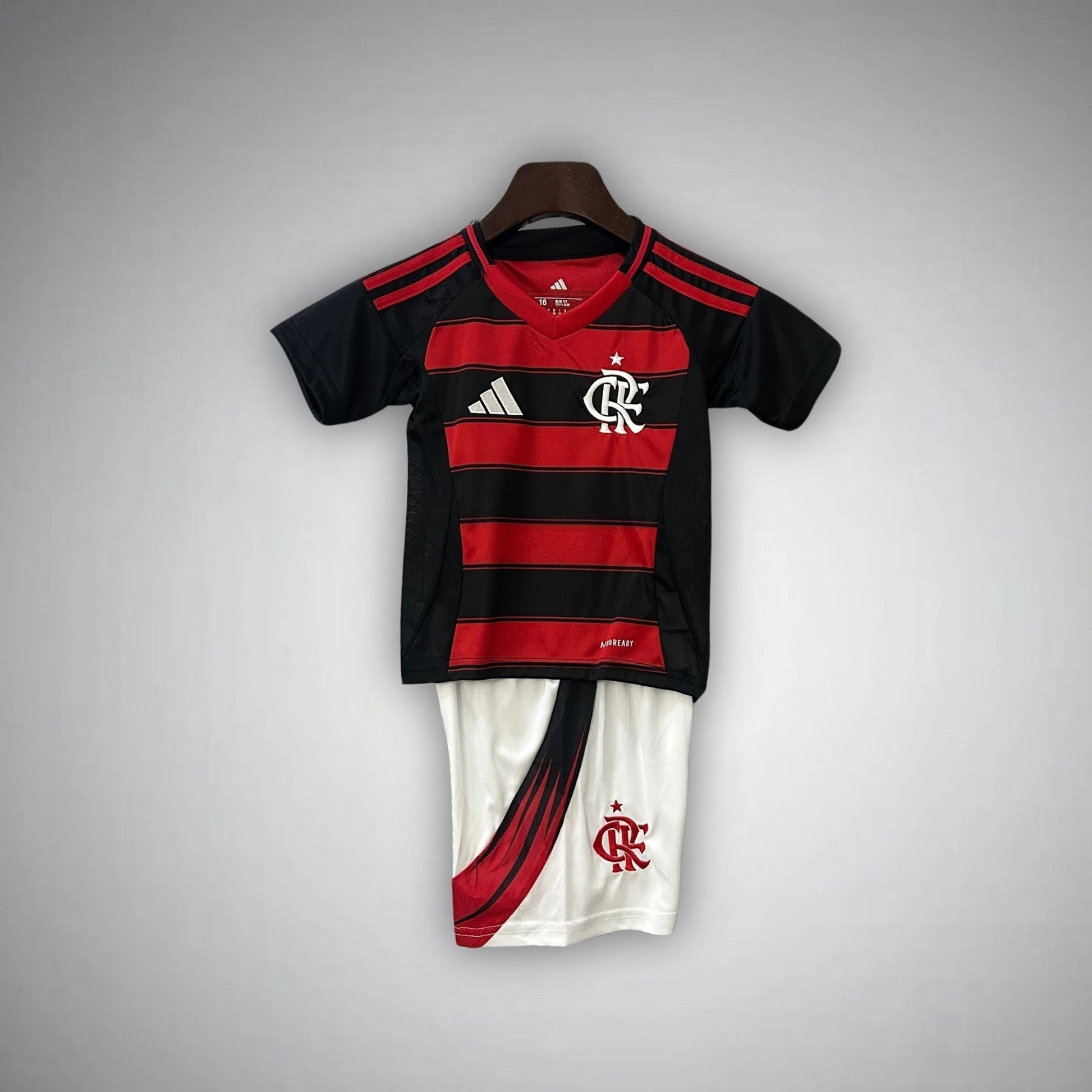 25/26 Flamengo Home Kids Size Kit from FootballPrestige.com - Premium Football Kits