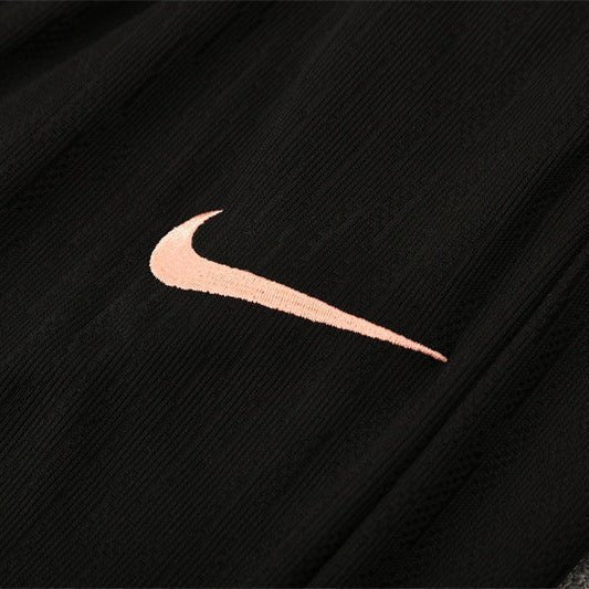 25/26 France Training Black/Light Pink Kids Size Tracksuit from FootballPrestige.com - Premium Football Kits
