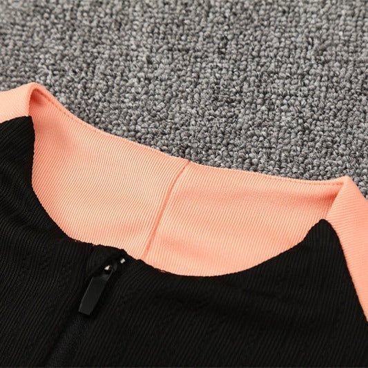 25/26 France Training Black/Light Pink Tracksuit from FootballPrestige.com - Premium Football Kits