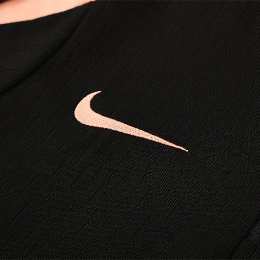 25/26 France Training Black/Light Pink Tracksuit from FootballPrestige.com - Premium Football Kits