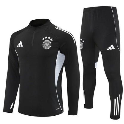25/26 Germany Training Black Tracksuit from FootballPrestige.com - Premium Football Kits