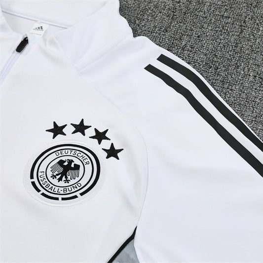 25/26 Germany Training White Kids Size Tracksuit from FootballPrestige.com - Premium Football Kits
