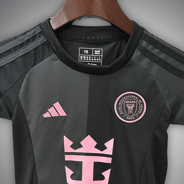 25/26 Inter Miami Away Kids Size Kit from FootballPrestige.com - Premium Football Kits