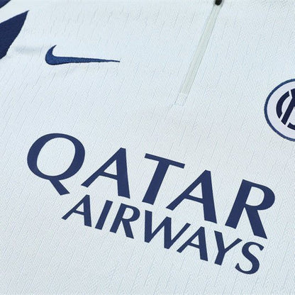 25/26 Inter Milan White Kids Size Tracksuit from FootballPrestige.com - Premium Football Kits