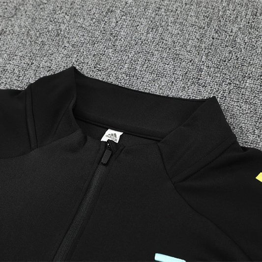 25/26 Juventus Training Black Kids Size Tracksuit from FootballPrestige.com - Premium Football Kits