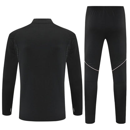25/26 Juventus Training Black Tracksuit from FootballPrestige.com - Premium Football Kits